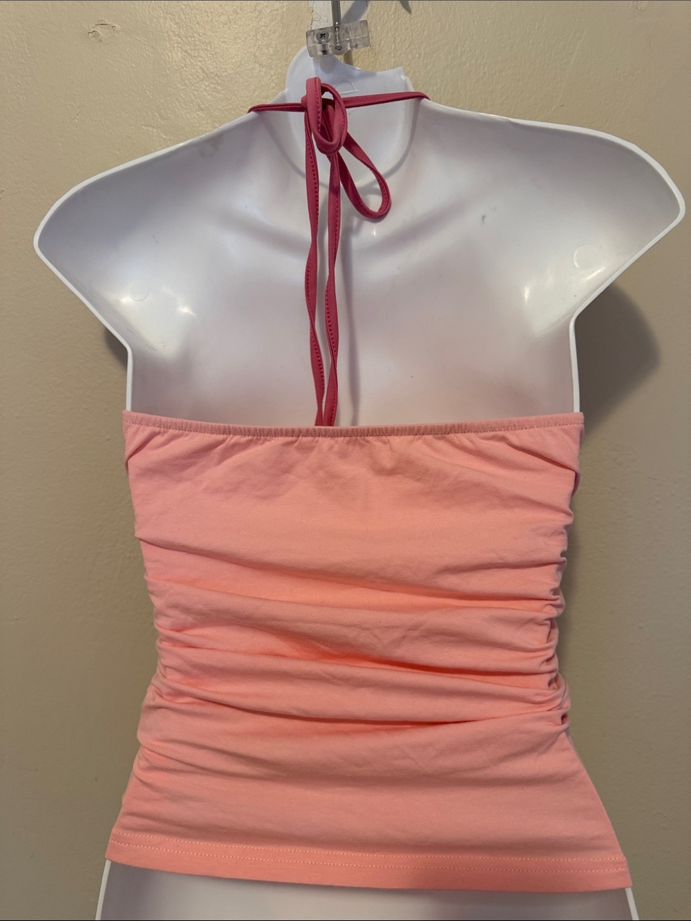 ROMWE Pink Halter Rhinestone Graphic Tank - Picture 2 of 2